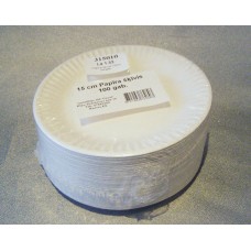 Šķīvji balti papīra 23cm (100 gab.)